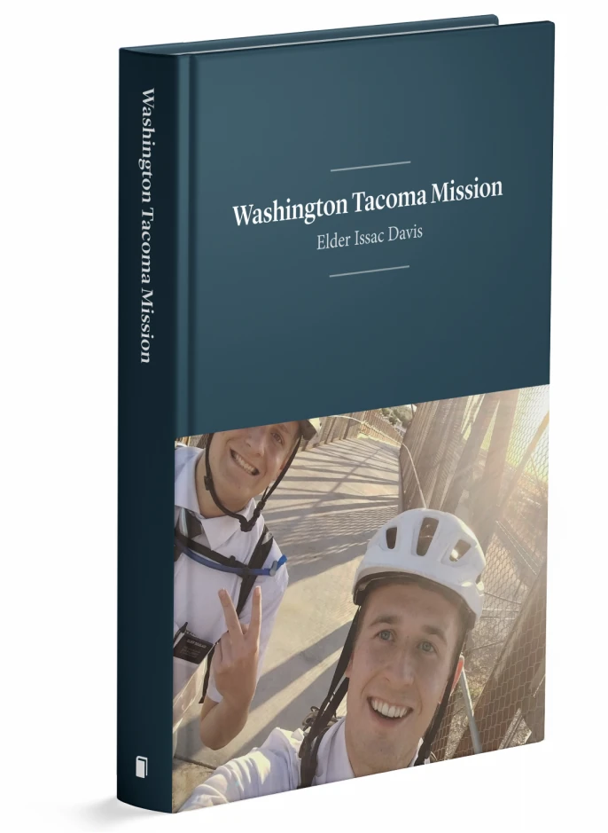 A hardbound missionary book with custom cover